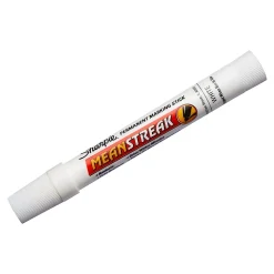 Sharpie Mean Streak Permanent Marker, Bullet Tip, White (85018)