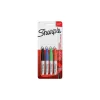 Sharpie Mini Permanent Markers, Fine Tip, Assorted, 4/Pack (35113)