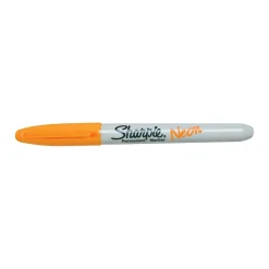 Sharpie Neon Permanent Marker, Fine Tip, Neon Orange (1860446)
