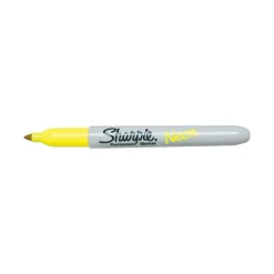 Sharpie Neon Permanent Marker, Fine Tip, Neon Yellow (1860445)