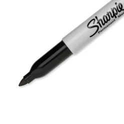 Sharpie Permanent Marker, Fine Tip, Black, 5/Pack (30665)