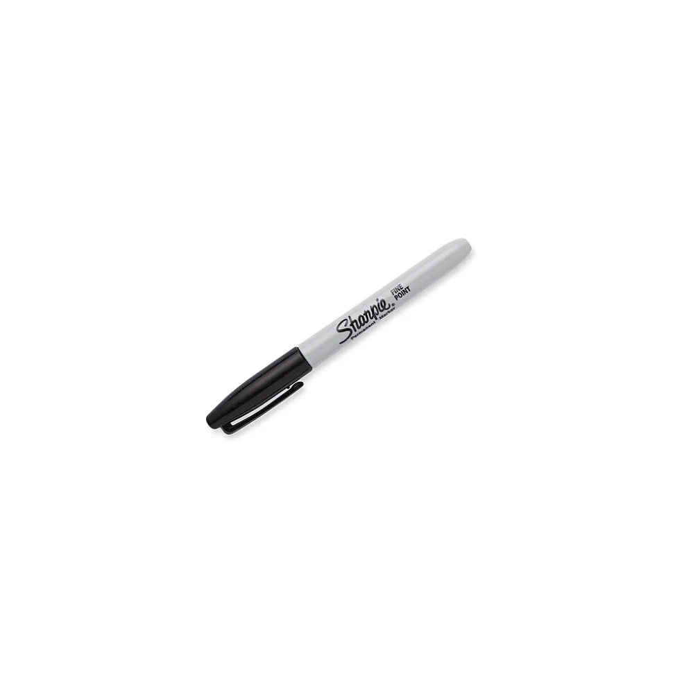 Sharpie Permanent Marker, Fine Tip, Black, 36/Pack (35010)