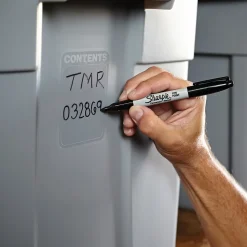 Sharpie Permanent Marker, Fine Tip, Black, 12/Pack (1812419)