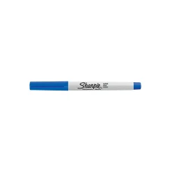 Sharpie Permanent Marker, Ultra Fine Tip, Blue, Dozen (37003)