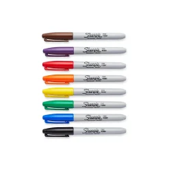 Sharpie Permanent Marker, Fine Tip, Assorted, 8/Pack (30078)