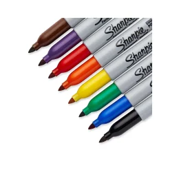 Sharpie Permanent Marker, Fine Tip, Assorted, 8/Pack (30078)