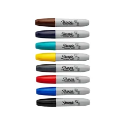 Sharpie Permanent Markers, Chisel Tip, Assorted Fashion Colors, 8/Pack (1927322)