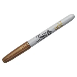 Sharpie Permanent Markers, Fine Tip, Assorted Metallic Inks, 2/Pack (1829202)