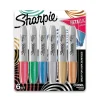 Sharpie Permanent Markers, Chisel Tip, Assorted Metallic, 6/Pack (2089634)