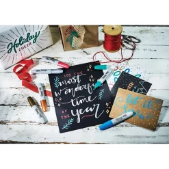 Sharpie Permanent Markers, Chisel Tip, Assorted Metallic, 6/Pack (2089634)