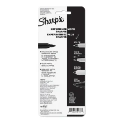 Sharpie Permanent Markers, Fine Tip, Assorted Inks, 3/Pack (30173)