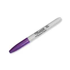 Sharpie Permanent Markers, Fine Tip, Purple, 12/Pack (30008)