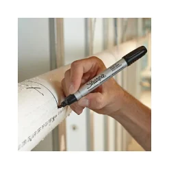 Sharpie Permanent Markers, Bullet Tip, Black, 12/Pack (1794229)