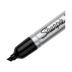 Sharpie Pro King Size Permanent Marker, Chisel Tip, Black Ink, Dozen (15001)