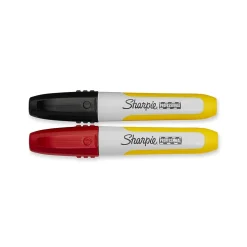 Sharpie® Professional Permanent Markers, Chisel Tip, Assorted Colors, 2/Pack (34822PP)