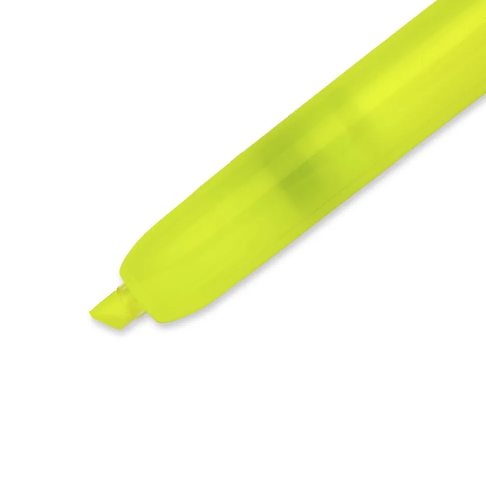 Sharpie Retractable Highlighter, Chisel Tip, Yellow, Dozen (28025)
