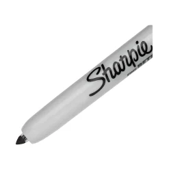 Sharpie Retractable Permanent Markers, Fine Tip, Black, 2/Pack (32724)