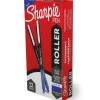 Sharpie Rollerball Pen, Arrow Point Pen for Bold Lines, Blue Ink, Dozen (2101306)
