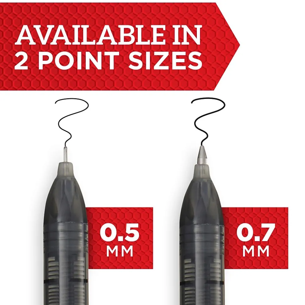 Sharpie Rollerball Pens, 0.5 mm, Needle Point Precision, Blue Ink, Dozen (2093199)