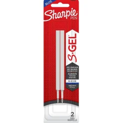 Sharpie S-Gel Gel-Ink Pen Refill, Medium Point, Blue Ink, 2/Pack (2141127)
