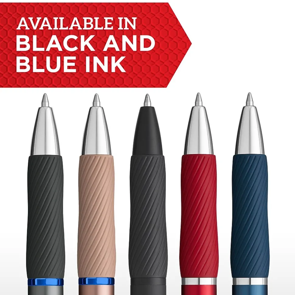 Sharpie S-Gel Metal RT Gel Pen, Medium Point, Black Ink, 4/Pack (2153578)