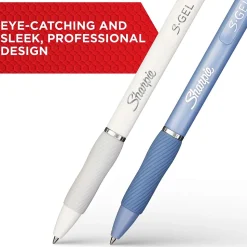 Sharpie S-Gel Retractable Gel Pen, Medium Point, Black Ink, 4/Pack (2126213)