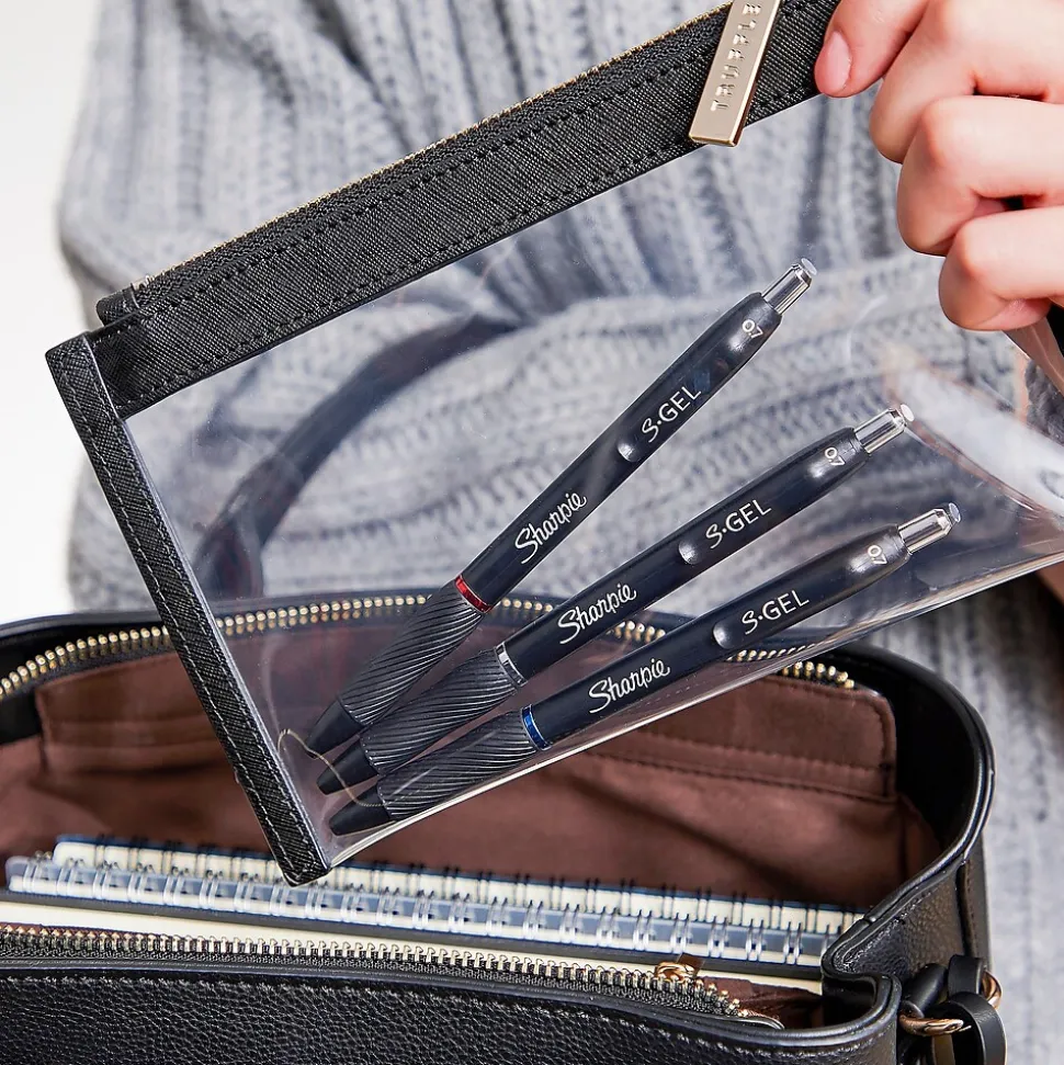 Sharpie S-Gel Retractable Gel Pen, Ultra Fine Point, Black Ink, 4/Pack (2141125)