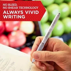 Sharpie S-Gel Retractable Gel Pen, Medium Point, Black Ink, Dozen (2126232)