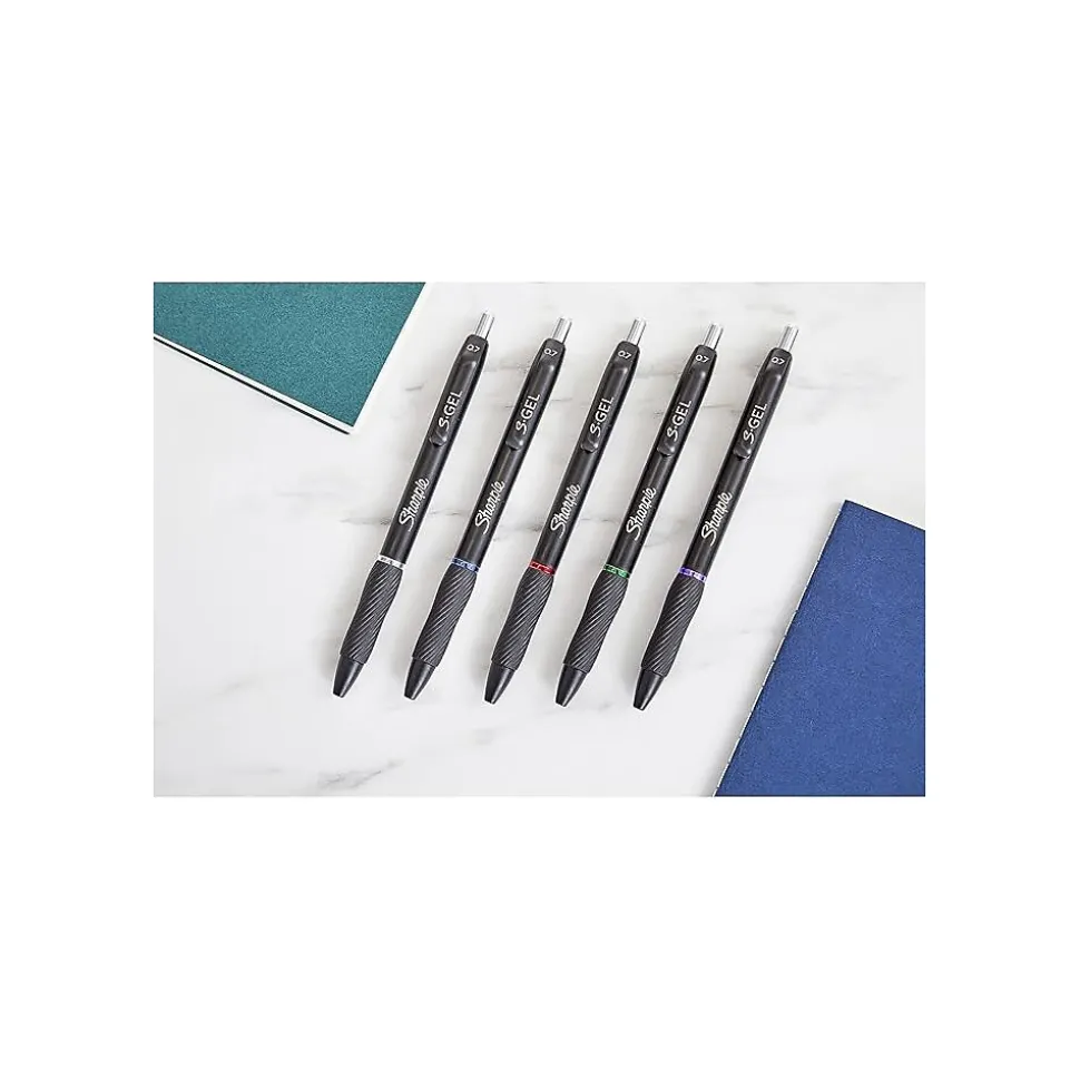 Sharpie S-Gel Retractable Gel Pen, Medium Point, Assorted Ink, Dozen (2129832)