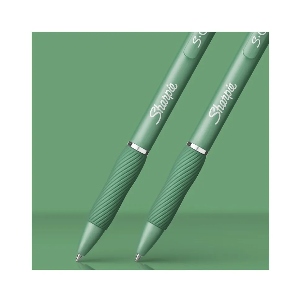 Sharpie S-Gel Retractable Gel Pen, Medium Point, 0.7mm, Black Ink, 4/Pack (2195731)