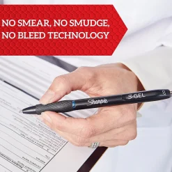 Sharpie S-Gel Retractable Gel Pen, Medium Point, 0.07mm, Blue Ink, 36/Pack (2208552)