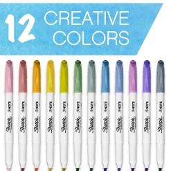 Sharpie S-Note Creative Marker, Chisel Tip, Assorted, Dozen (2117329/2158060)