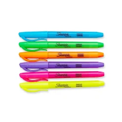 Sharpie Stick Highlighter, Chisel Tip, Assorted, 24/Pack (1761791)