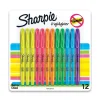 Sharpie Stick Highlighter, Chisel Tip, Assorted, Dozen (27145)