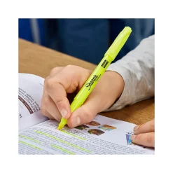 Sharpie Stick Pocket Highlighter, Chisel Tip, Yellow, 4/Pack (1770695)