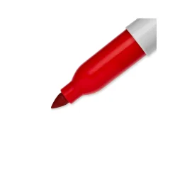 Sharpie Super Permanent Marker, Fine Tip, Red, Dozen (33002)