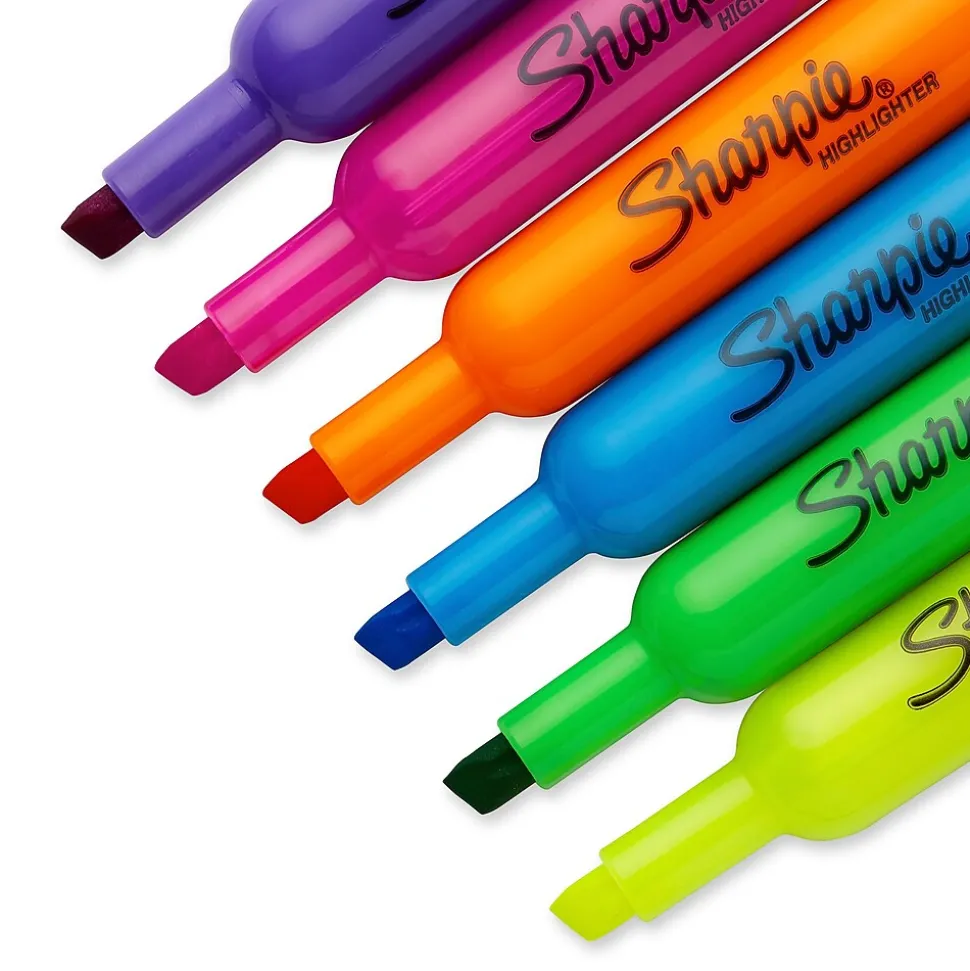 Sharpie Tank Highlighter, Chisel Tip, Assorted, Dozen (25145)