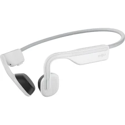 Shokz OpenMove Bone-Conduction Open-Ear Lifestyle Headphones with Microphones, White (S661-ST-WT-US)