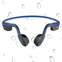 Shokz OpenMove Bone-Conduction Open-Ear Lifestyle Headphones with Microphones, Blue (S661-ST-BL-US)