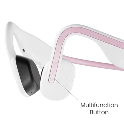 Shokz OpenMove Bone-Conduction Open-Ear Lifestyle Headphones with Microphones, Pink (S661-ST-PK-US)