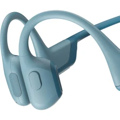 Shokz OpenRun Pro Premium Bone-Conduction Open-Ear Sport Headphones with Microphones, Blue (S810-ST-BL-US)