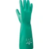 SHOWA® Chemical Resistant Unlined Nitrile Gloves, Size 9, 6 Pair