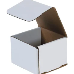 SI Products 4" x 4" x 3" Corrugated Mailers, 50/Bundle (M443)