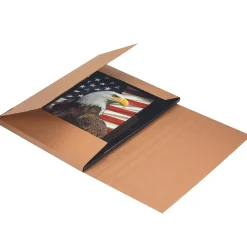 SI Products Jumbo Mailers, 36" x 24" x 6", Kraft, 20/Bundle (M36246)
