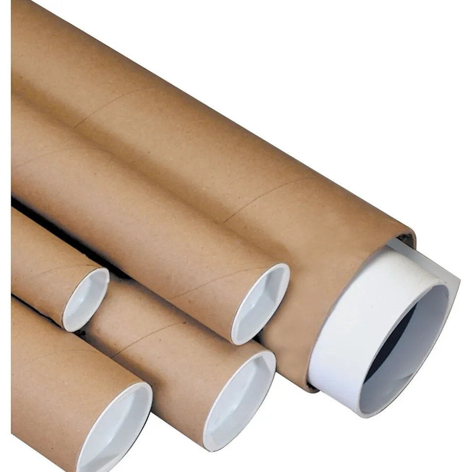 SI Products Kraft Mailing Tubes, 2" x 30", 50/Case