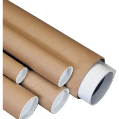 SI Products Kraft Mailing Tubes, 3" x 42", 24/Case