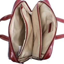 Siamod MONTEROSSO, SERVANO, Embossed Crocco Leather, Tablet Briefcase, Red (35536)