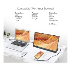 SideTrak Solo 15.8" 60 Hz LED Portable Monitor, Black (STFRHD16BL)