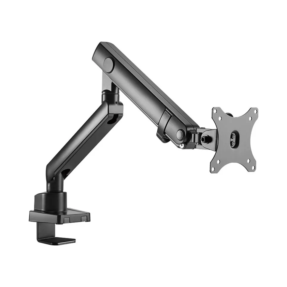 SIIG Aluminum Mechanical Spring Slim Monitor Arm - Single, Up to 32", Black (CE-MT2T12-S1)