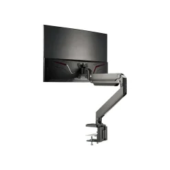 SIIG Single Monitor Heavy-Duty Premium Gas Spring Desk Mount - 17" to 35" Mounting kit, Up, Black (CE-MT2Z11-S1)